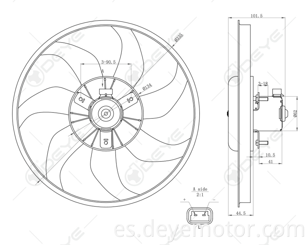 1341393 13263551 55702186 ventilador de refrigeración del radiador del coche recién llegado para FIAT GRANDE PUNTO